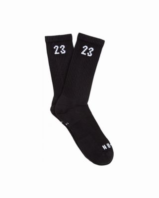 3 PACK ESSENTIAL CREW 23 SOCKS BLACK