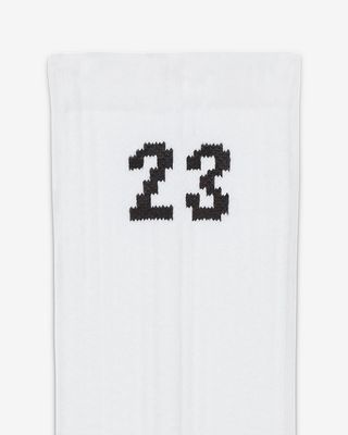 3 PACK ESSENTIAL CREW 23 SOCKS WHITE