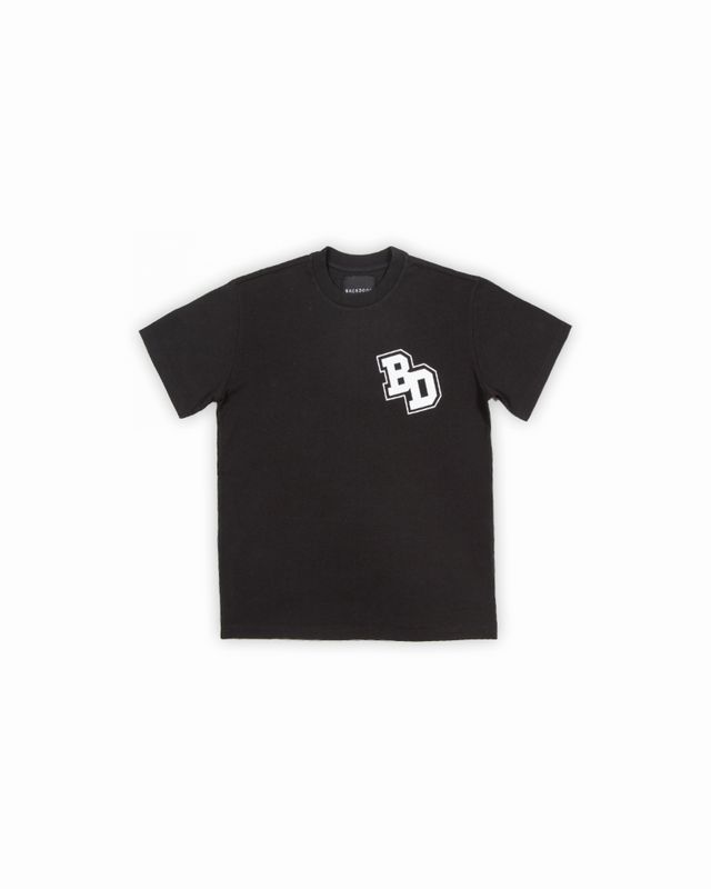 BACK DOOR COLLEGE TEE KID BLACK