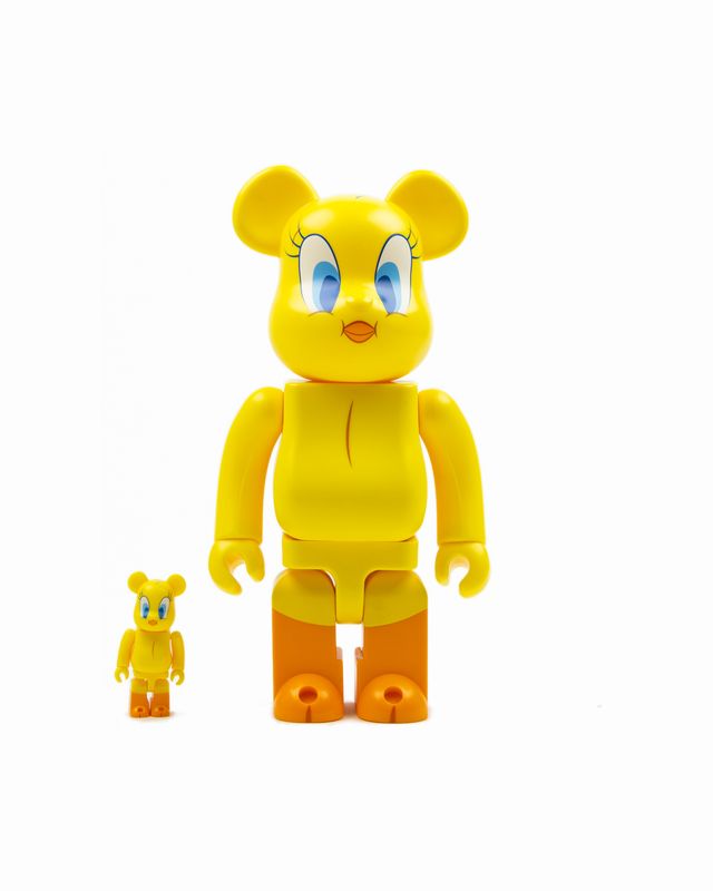 2 MEDICOM TOY BE@RBRICK TWEETY 100% + 400%