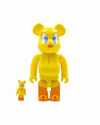 2 MEDICOM TOY BE@RBRICK TWEETY 100% + 400%