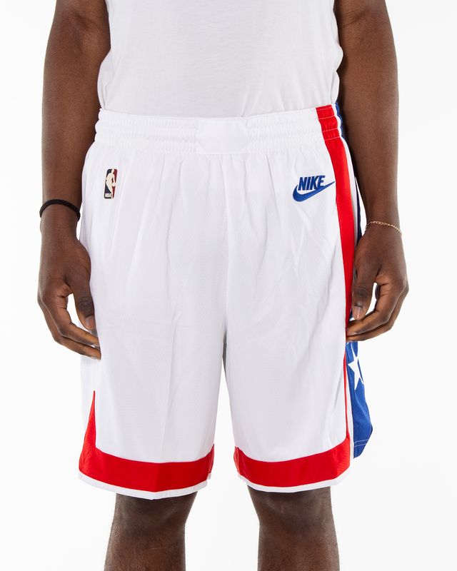 NIKE NBA NETS SHORTS WHITE
