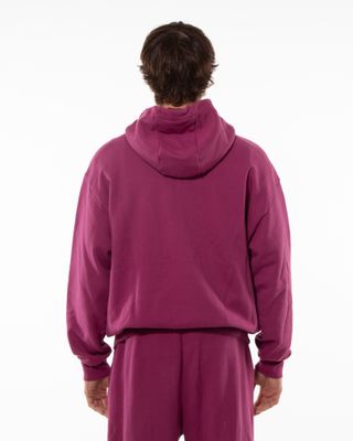 BACK DOOR PREMIUM PATCH HOODIE PLUM