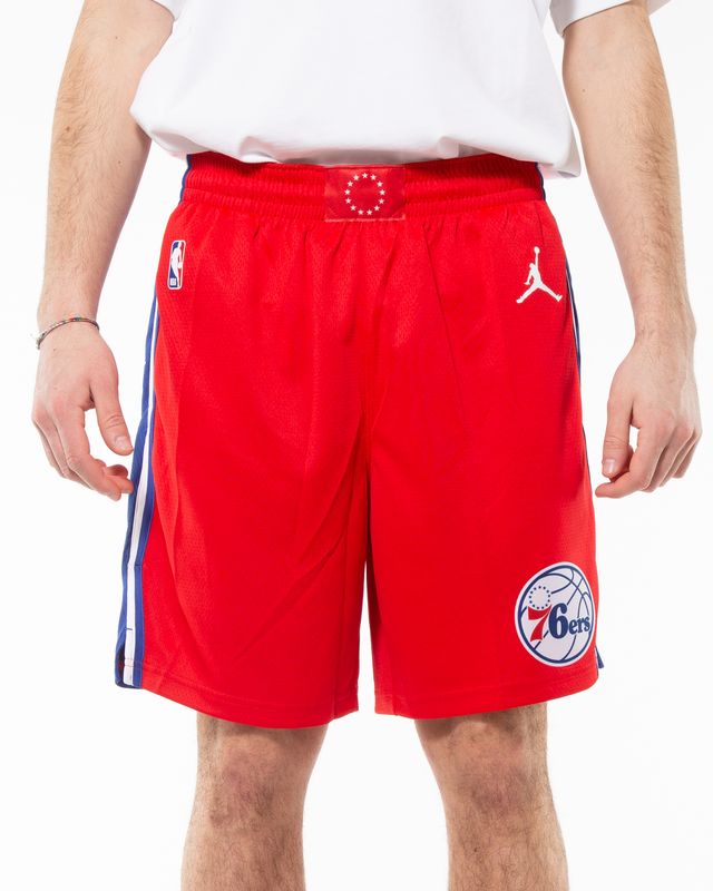 NBA-181 NIKE NBA PHILA STM SHORT UNIVERSITY RED