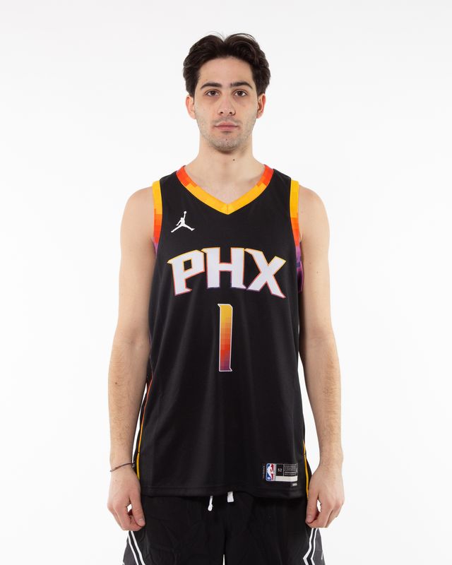 NBA-27 NIKE NBA SUNS BOOKER STM JERSEY BLACK