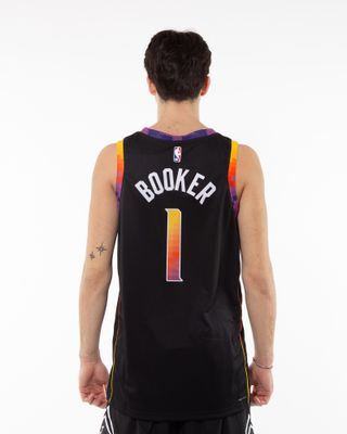 NBA-29 NIKE NBA SUNS BOOKER STM JERSEY BLACK