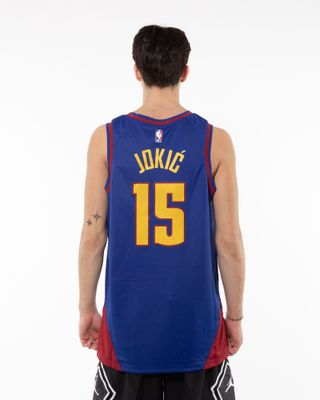 NBA-46 NIKE NBA NUGGETS JOKIC STM JERSEY BLUE