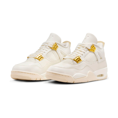 WMNS AIR JORDAN 4 RETRO WHITE GOLD