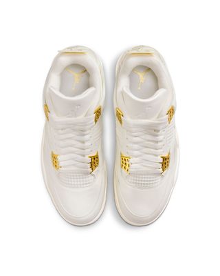 WMNS AIR JORDAN 4 RETRO WHITE GOLD