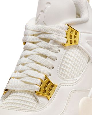 WMNS AIR JORDAN 4 RETRO WHITE GOLD