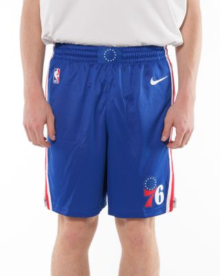 NIKE NBA PHILA ICON SHORT RUSH BLUE