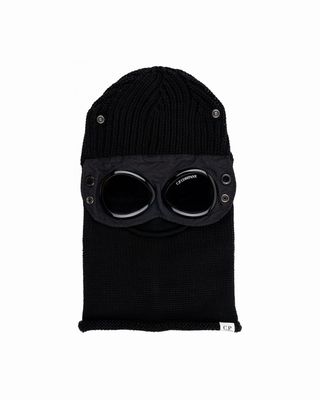 C.P. COMPANY MERINO WOOL SKI MASK BLACK
