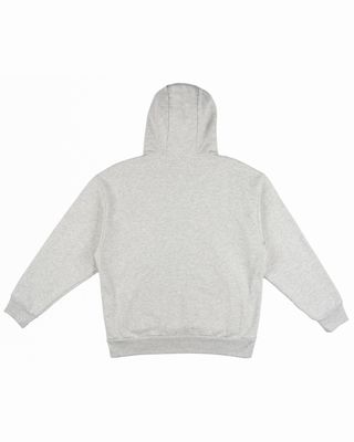 BACK DOOR PREMIUM PATCH HOODIE LIGHT GREY MELANGE