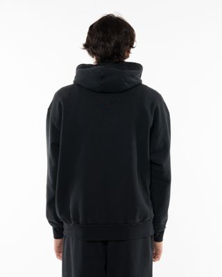 BACK DOOR PREMIUM PATCH HOODIE BLACK FADE