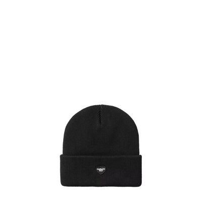 CARHARTT WIP SMALL HEART BEANIE BLACK