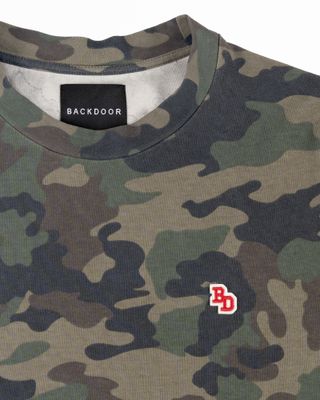 BACK DOOR LS TEE WASHED CAMO