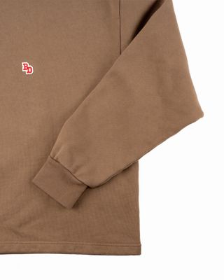 BACK DOOR PREMIUM HALF ZIP SWEATER MUD