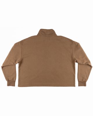 BACK DOOR PREMIUM HALF ZIP SWEATER MUD