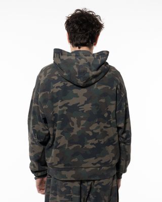 BACK DOOR FULL ZIP HOODIE WASHED CAMO