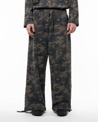 BACK DOOR WIDE PANT WASHED CAMO
