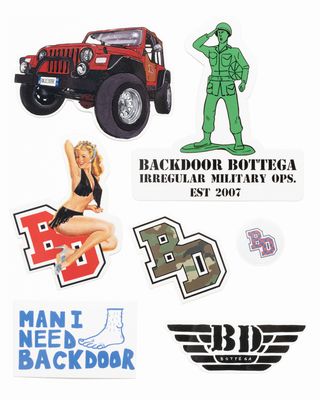 BACK DOOR STICKERS SET