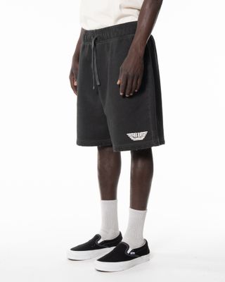 BACK DOOR MILITARY SHORT PANT BLACK FADE