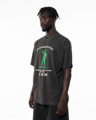 apparel-91 BACK DOOR MILITARY TEE BLACK FADE