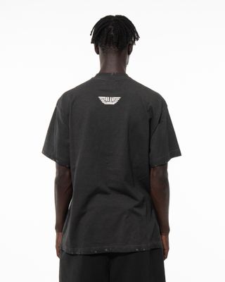 apparel-92 BACK DOOR MILITARY TEE BLACK FADE