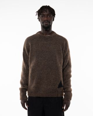 ROA DROPSTITCH MOHAIR KNIT CREWNECK