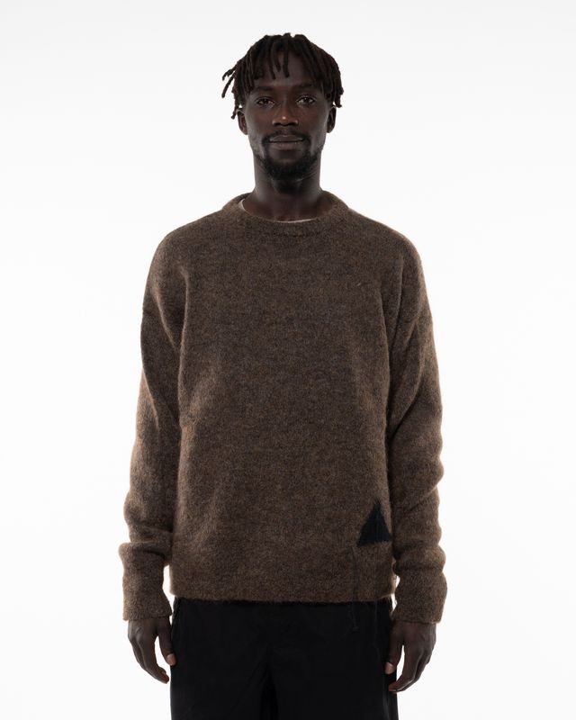 ROA DROPSTITCH MOHAIR KNIT CREWNECK