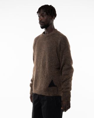 ROA DROPSTITCH MOHAIR KNIT CREWNECK