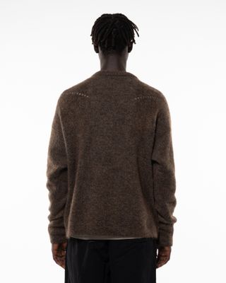 ROA DROPSTITCH MOHAIR KNIT CREWNECK