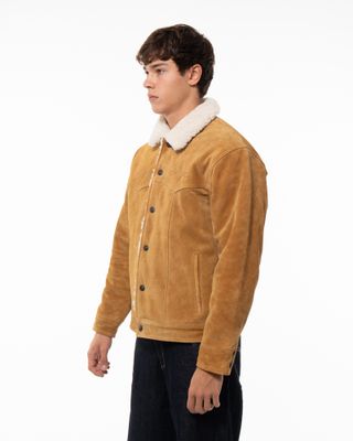 LEVI'S WESTERN SUEDE SHERPA TRUCKER