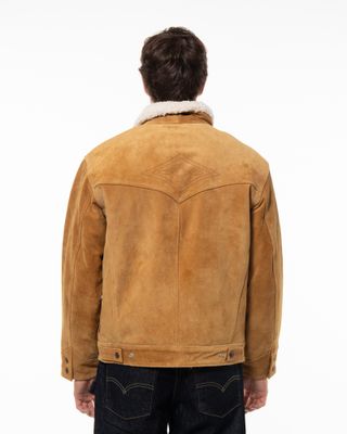 LEVI'S WESTERN SUEDE SHERPA TRUCKER