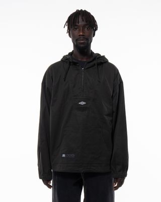 UMBRO MASKED WAXED ANORAK DARK OLIVE