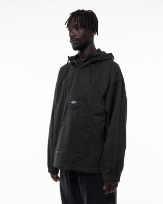 UMBRO MASKED WAXED ANORAK DARK OLIVE