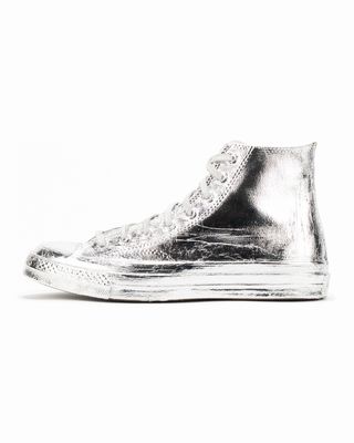 CONVERSE CHUCK 70 CANVAS LTD SILVER FOIL