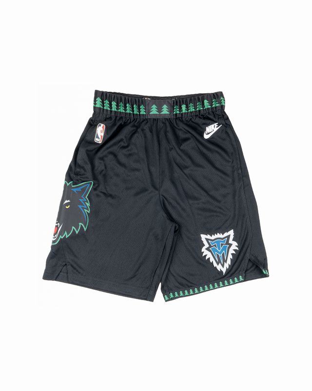 NIKE NBA TIMBERWOLVES HWC SHORTS BLACK