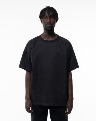 MAHARISHI WAFFLE KIMONO TEE BLACK