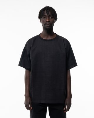 MAHARISHI WAFFLE KIMONO TEE BLACK