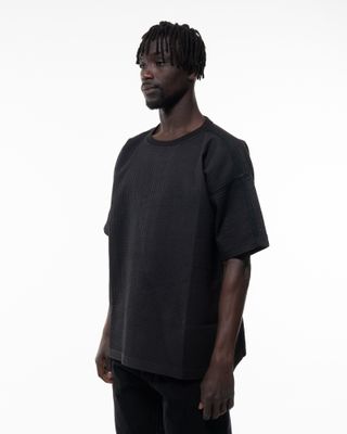 MAHARISHI WAFFLE KIMONO TEE BLACK