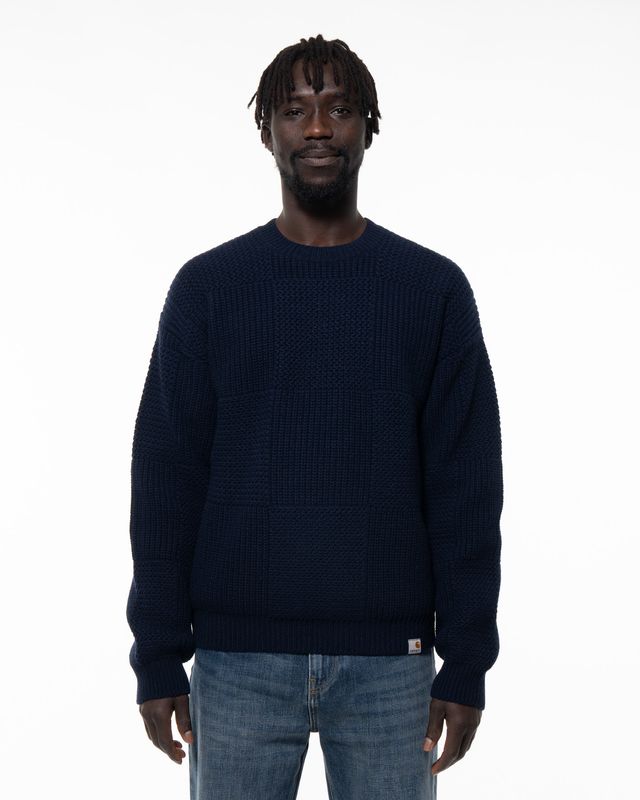 CARHARTT WIP BISHOP SWEATER DARK NAVY