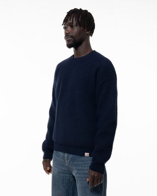CARHARTT WIP BISHOP SWEATER DARK NAVY