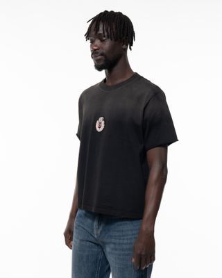 424 ACADEMY CROPPED SCALLOP TEE VINTAGE
