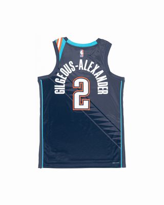 HM5990-437-R NIKE NBA THUNDERS SHAI CE JERSEY BLUE