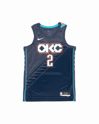 HM5990-437 NIKE NBA THUNDERS SHAI CE JERSEY BLUE