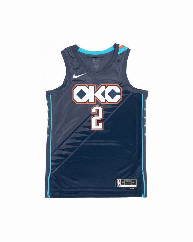 HM5990-437 NIKE NBA THUNDERS SHAI CE JERSEY BLUE