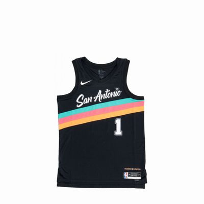 NIKE NBA SPURS WEMBY CE JERSEY BLACK