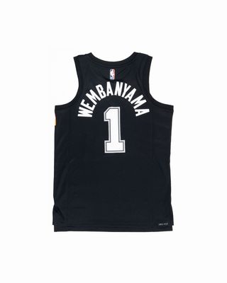 NIKE NBA SPURS WEMBY CE JERSEY BLACK