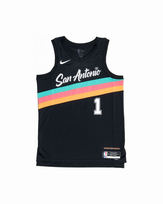 NIKE NBA SPURS WEMBY CE JERSEY BLACK